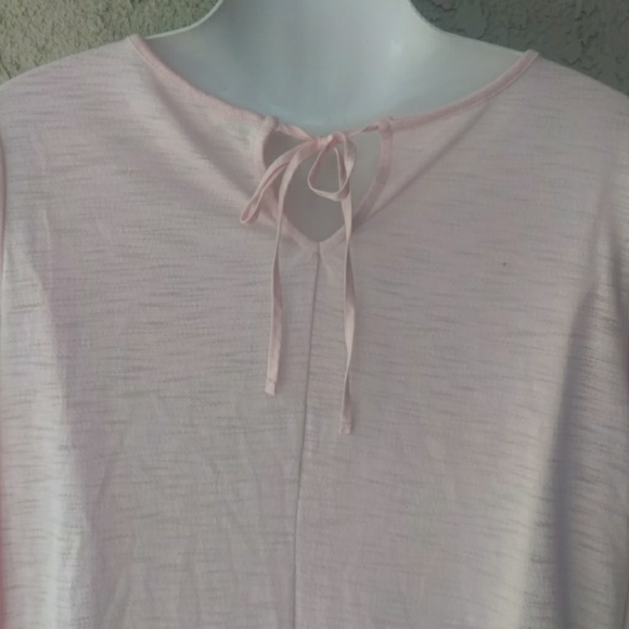 LC Lauren Conrad blush pink keyhole back lace hem - Picture 4 of 8